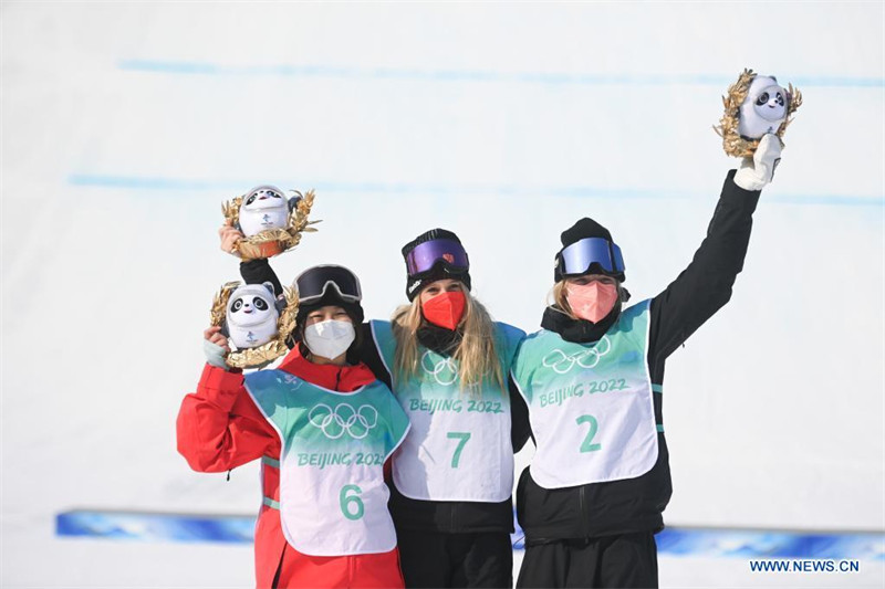 (BEIJING 2022) L'or pour Anna Gasser en snowboard big air féminin, la Chinoise Rong Ge en cinquième place