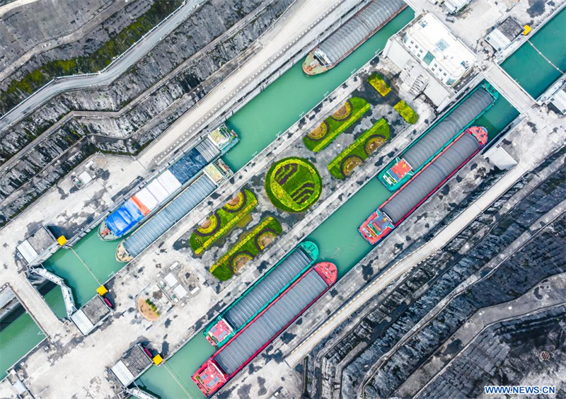 Chine : le transit au complexe des Trois Gorges en hausse de 10,4 % au premier semestre 2025