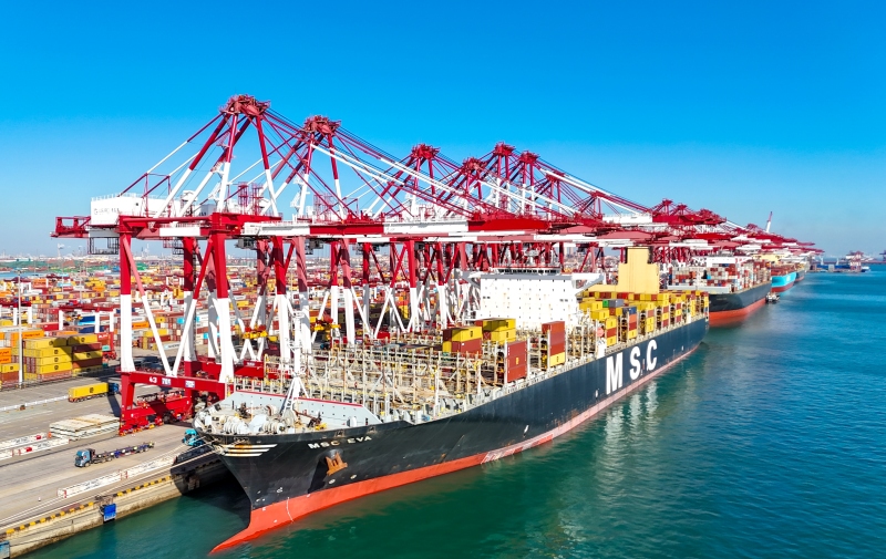 Shandong : le port de Qingdao dépassera les 700 millions de tonnes de fret en 2025