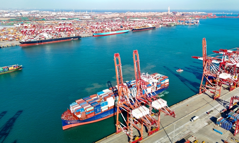 Shandong : le port de Qingdao dépassera les 700 millions de tonnes de fret en 2025