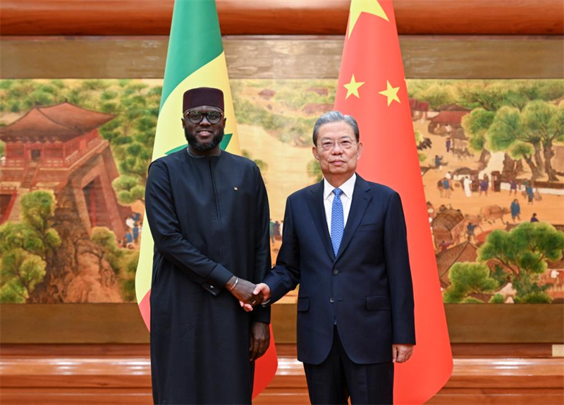 Le plus haut législateur chinois s'entretient avec le président de l'Assemblée nationale sénégalaise