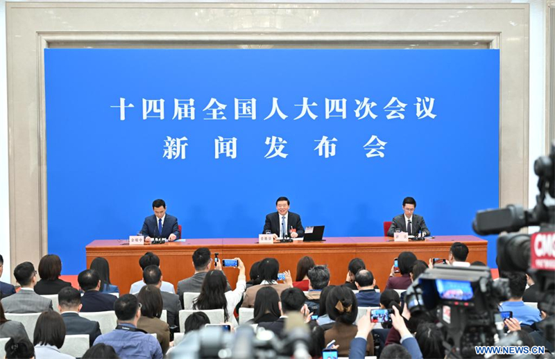 L'organe législatif national chinois organise une conférence de presse avant sa session annuelle