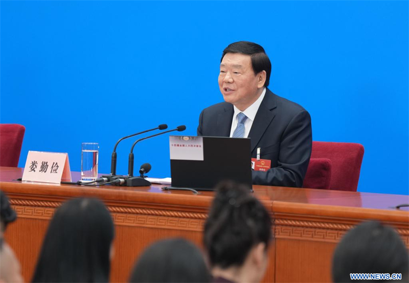L'organe législatif national chinois organise une conférence de presse avant sa session annuelle
