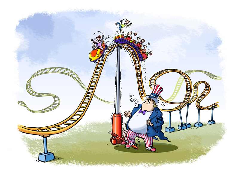 Commentaire illustré de la politique tarifaire américaine : « les montagnes russes »