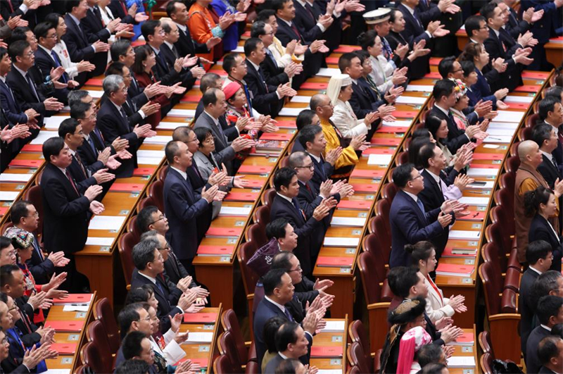 L'organe législatif national chinois tient la réunion de clôture de sa session annuelle