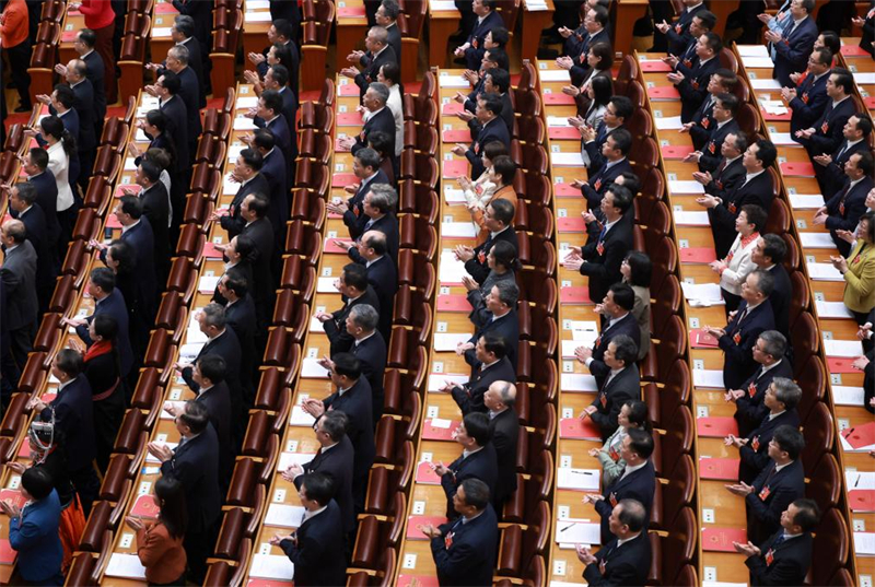 L'organe législatif national chinois tient la réunion de clôture de sa session annuelle