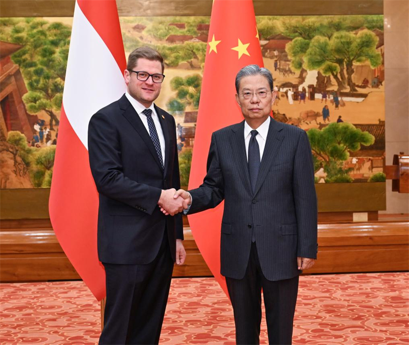Le plus haut législateur chinois rencontre une délégation autrichienne de haut niveau