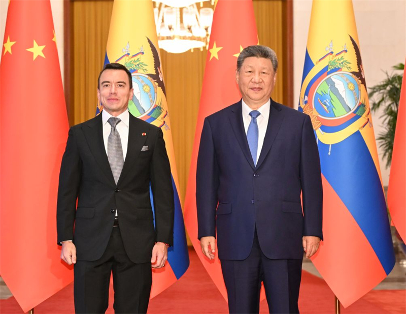Xi Jinping appelle la Chine et l'Equateur à renforcer la coordination de leurs stratégies de développement