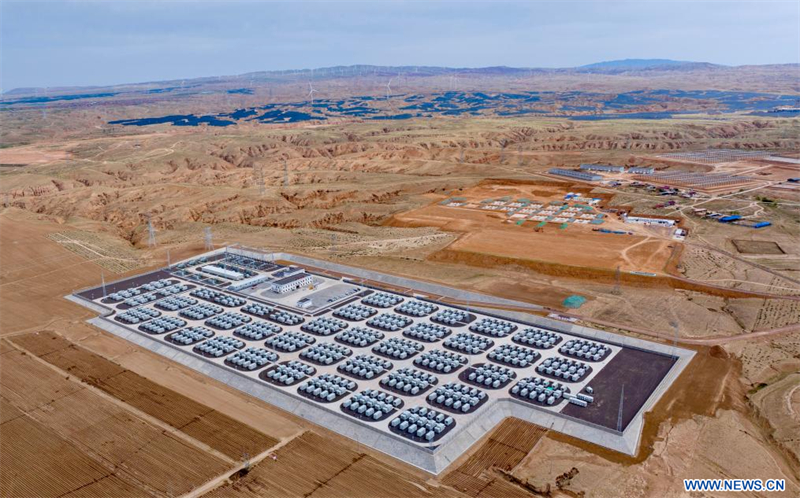Chine : centrales de stockage d'énergie au Ningxia