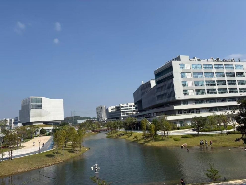 Photo d'une partie du campus de l'Université des sciences et technologies de Shenzhen, située dans le district de Guangming. (RAKOTONIRINA ZO LALAINA/Le Quotidien du Peuple en ligne)